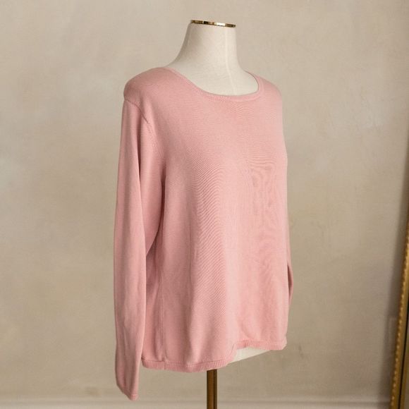 Talbots Sweaters - Women’s‎ Talbots Pink Long-Sleeve Sweater